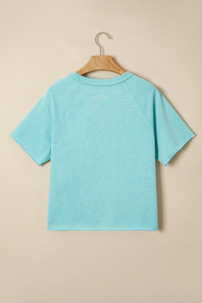 Boxy Cropped Tee Green