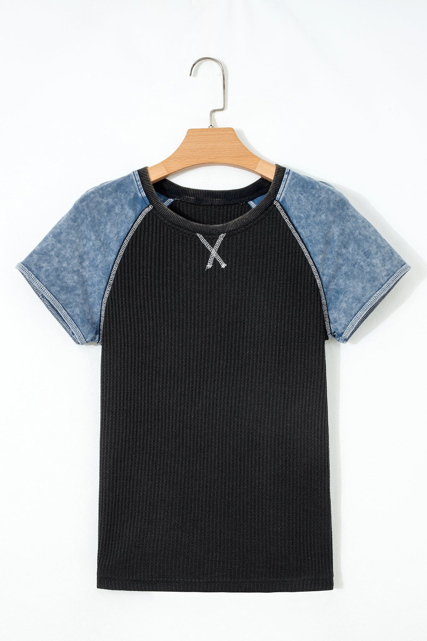 Patchwork Short Sleeve Top
