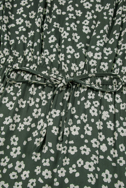 Hazel Print Sleeveless V-neck Dress