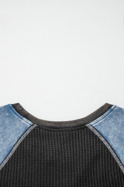 Patchwork Short Sleeve Top
