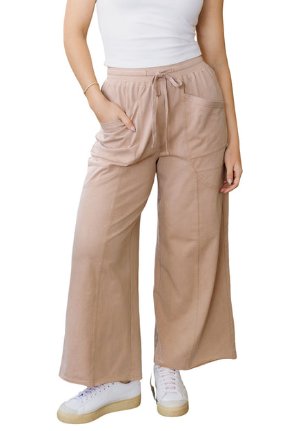 Stitch Trim Wide Leg Pants