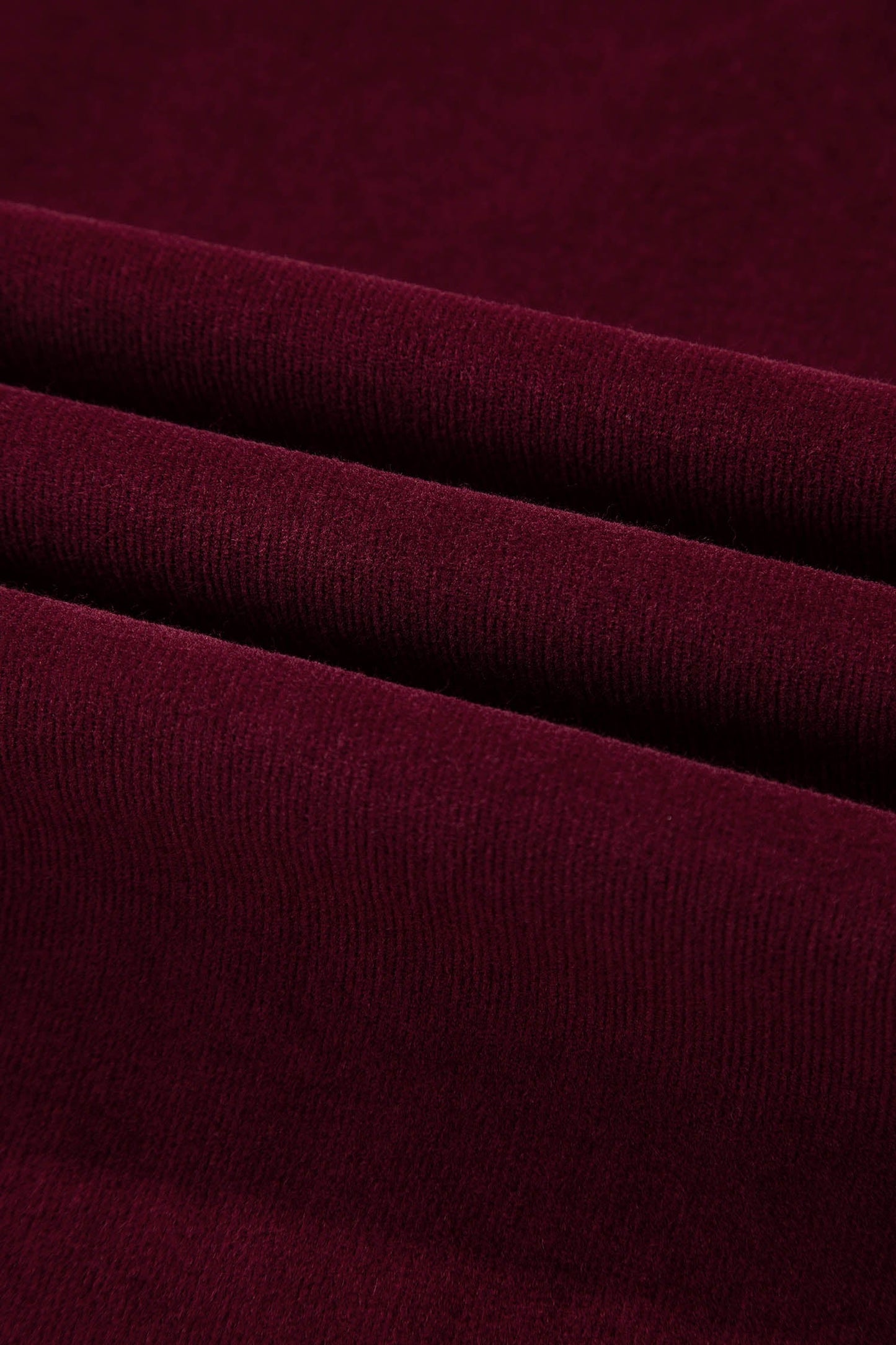 Burgundy Corduroy Wide Leg Pants