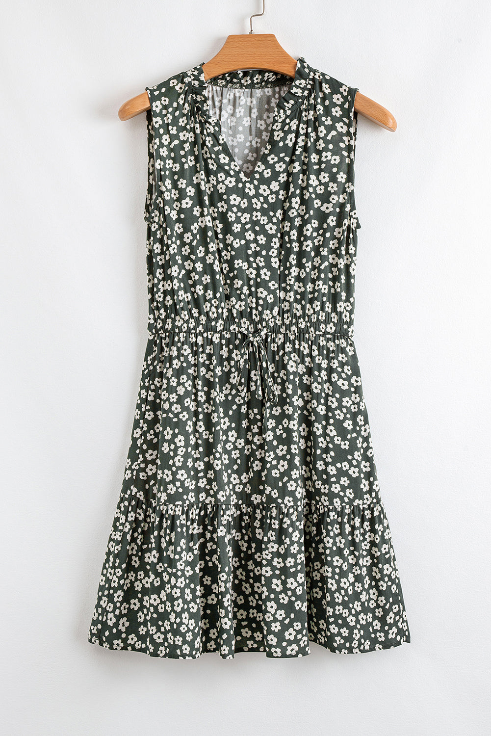 Hazel Print Sleeveless V-neck Dress