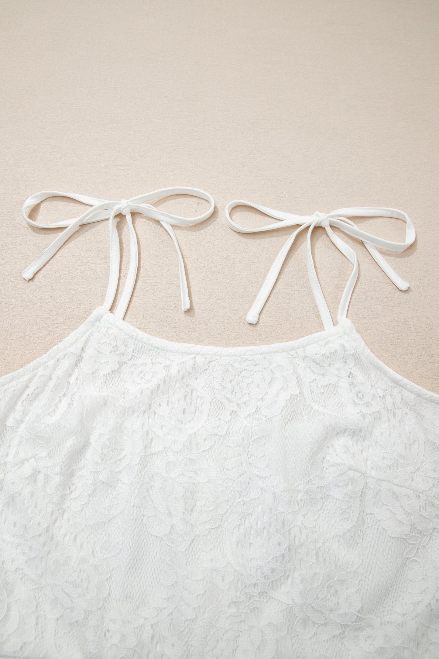 Lace Overlay Long Dress