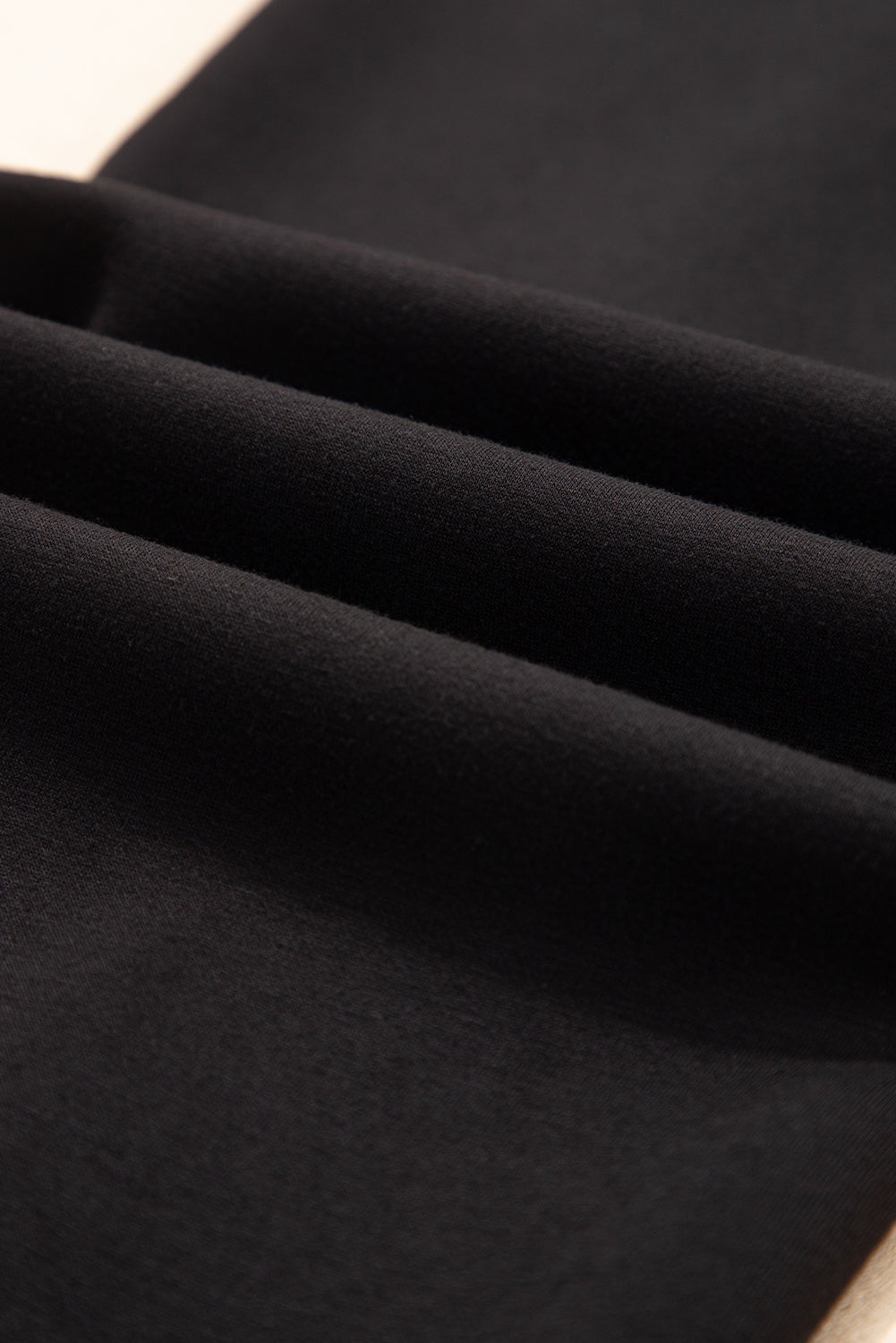 Black Exposed Seam Skinny Jogger Pants