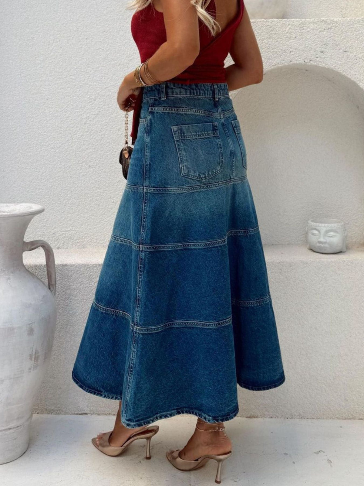 A-Line Denim Skirt