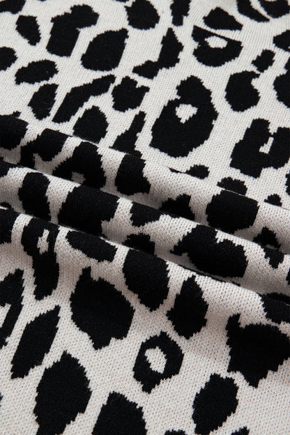 Plus Leopard Knit Top