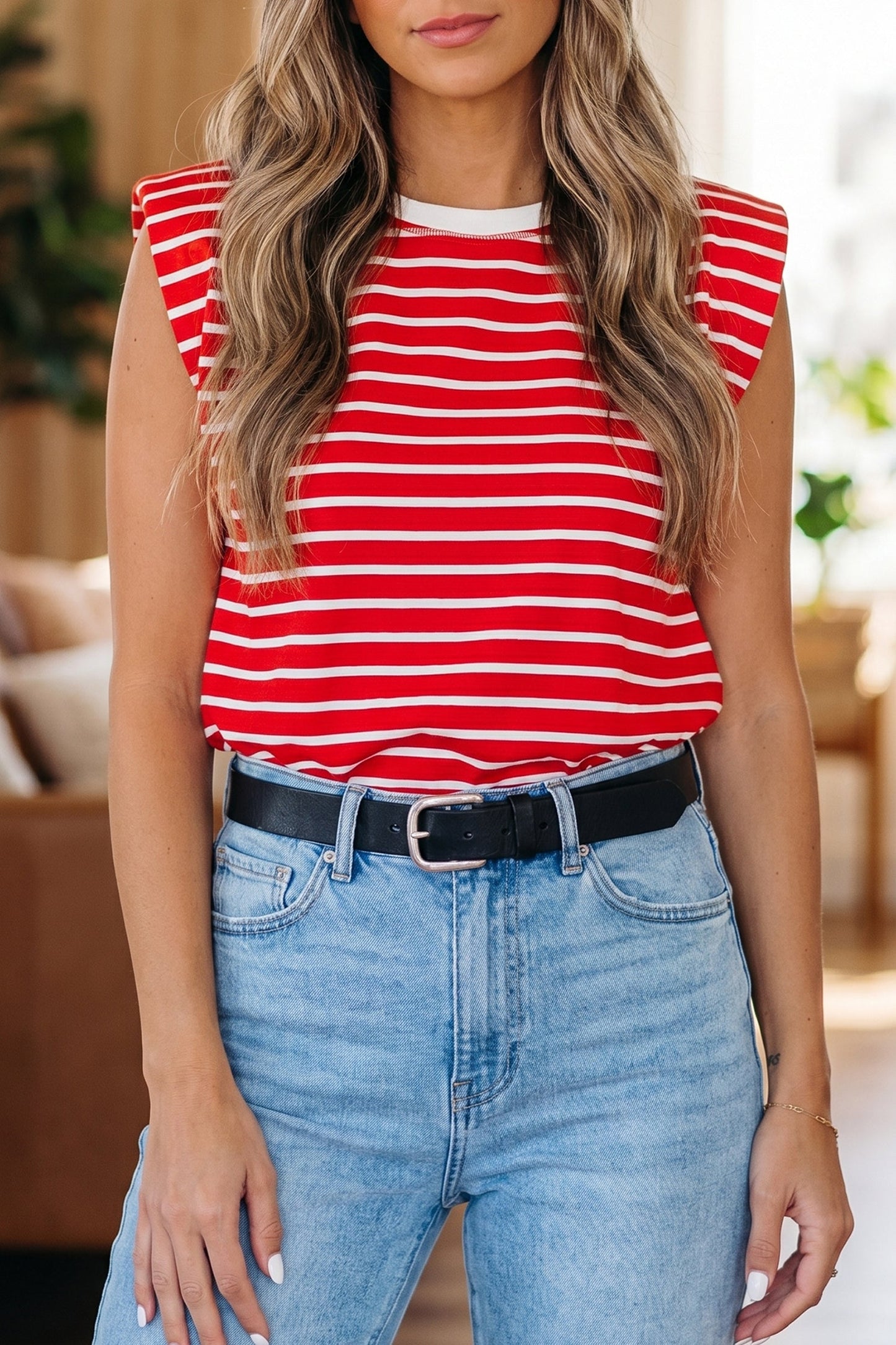 Stripe Loose Tank Top