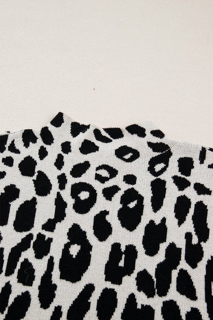 Plus Leopard Knit Top