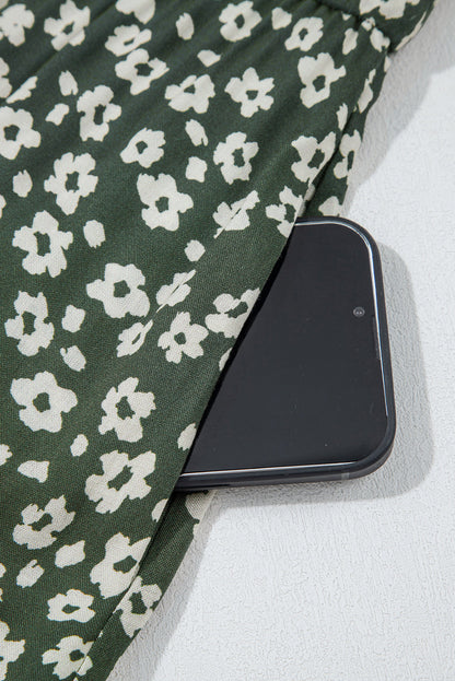 Hazel Print Sleeveless V-neck Dress