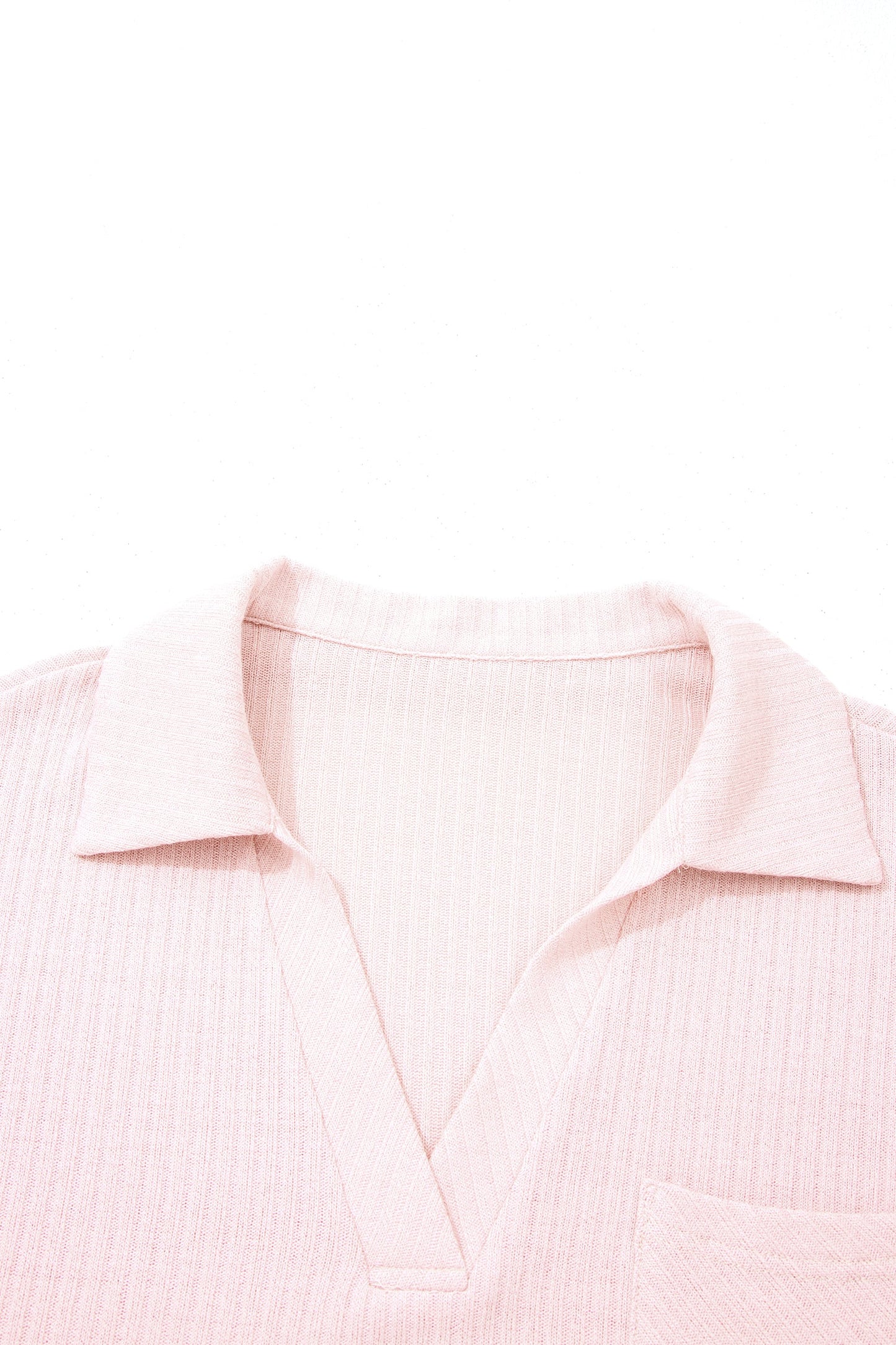 Ribbed Collar Shirt