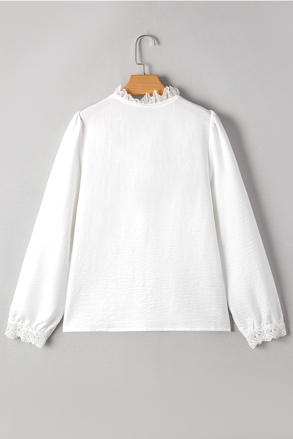 Lace Patchwork Button Up Shirt