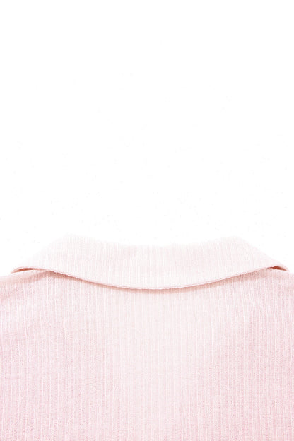 Ribbed Collar Shirt