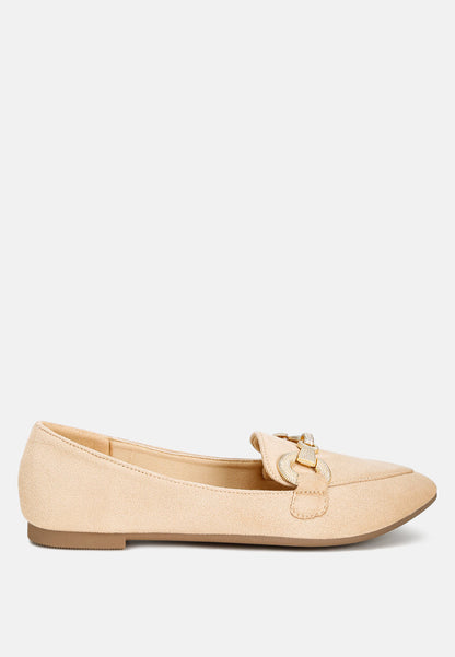 Horsebit Detail Flexible Loafers