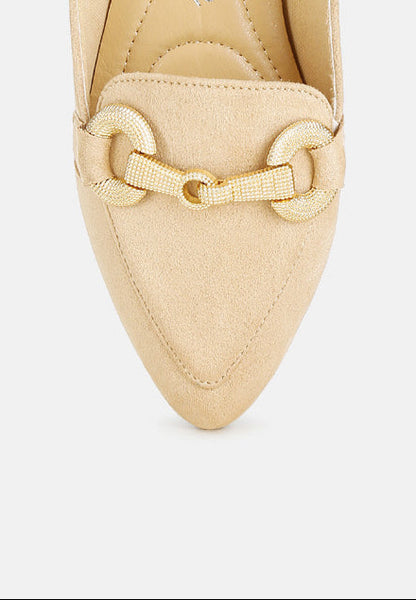 Horsebit Detail Flexible Loafers