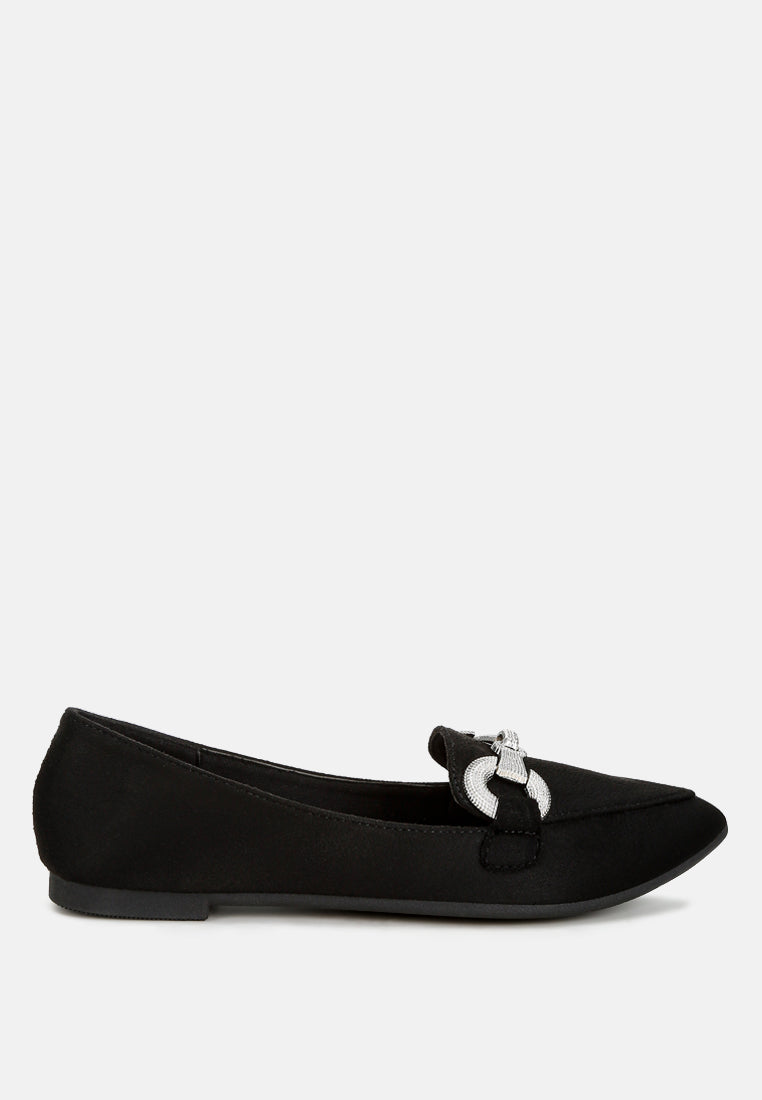 Horsebit Detail Flexible Loafers