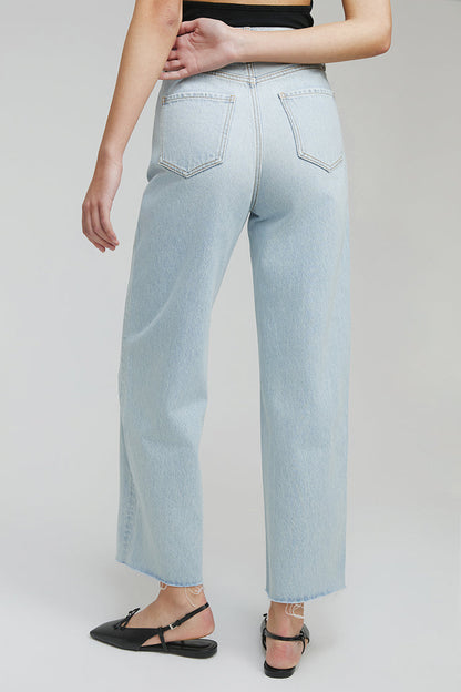 Raw Hem Crop Jeans