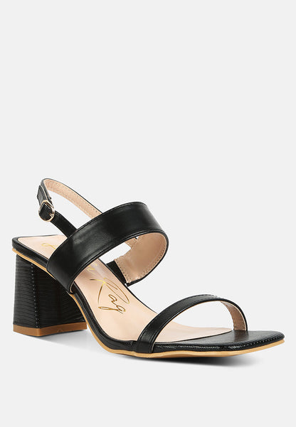 Square Block Heel Sandals