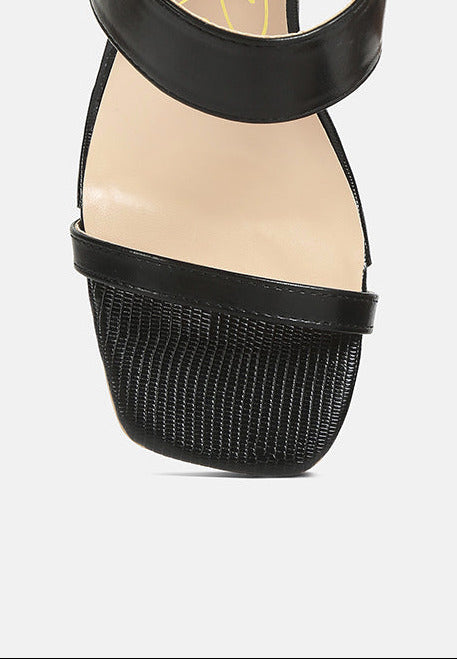 Square Block Heel Sandals
