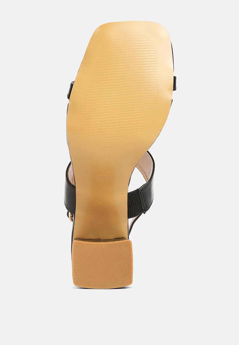 Square Block Heel Sandals