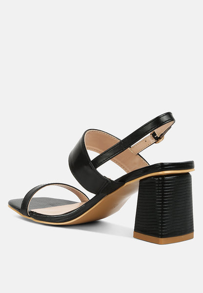 Square Block Heel Sandals