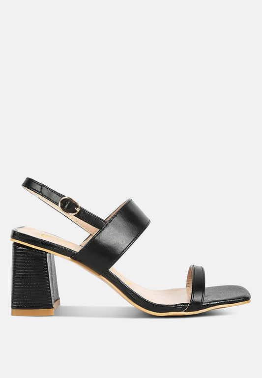 Square Block Heel Sandals