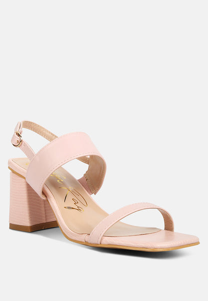 Square Block Heel Sandals
