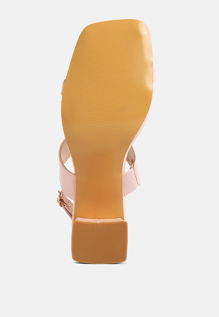 Square Block Heel Sandals