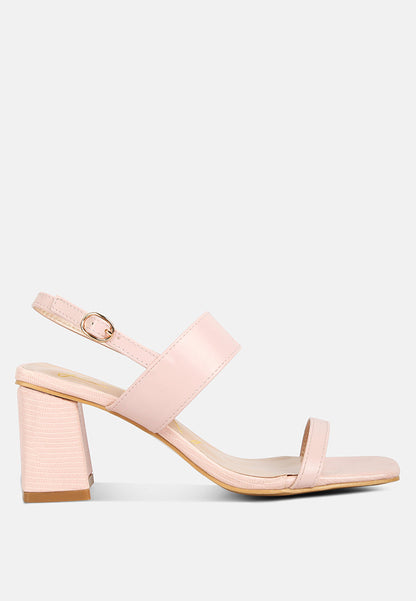 Square Block Heel Sandals