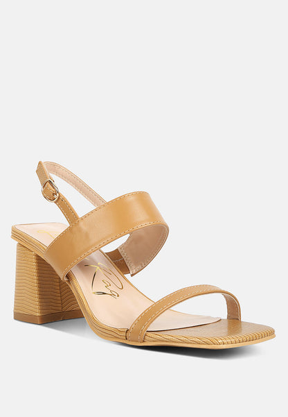 Square Block Heel Sandals