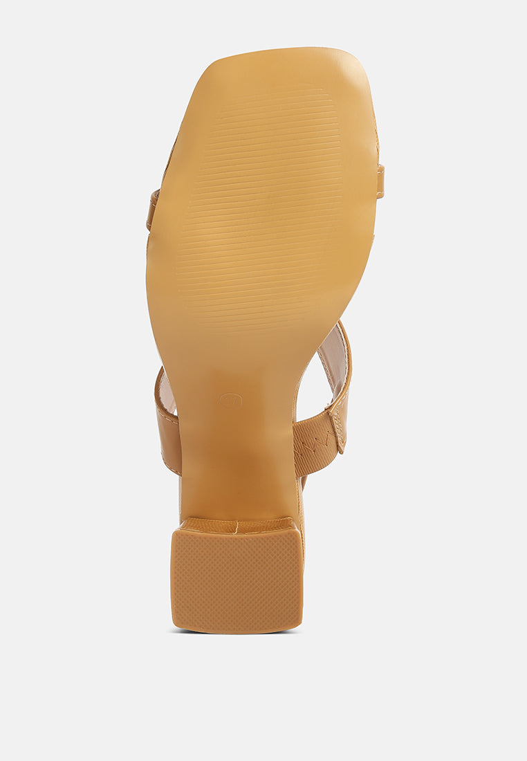 Square Block Heel Sandals