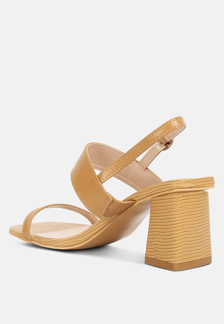 Square Block Heel Sandals