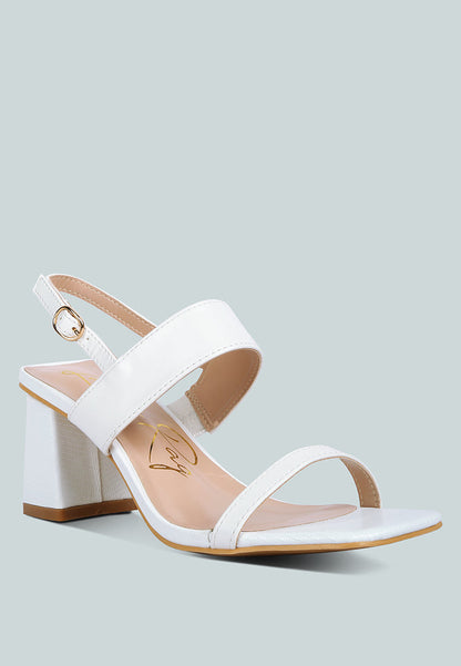 Square Block Heel Sandals