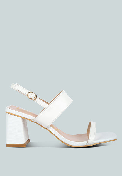 Square Block Heel Sandals