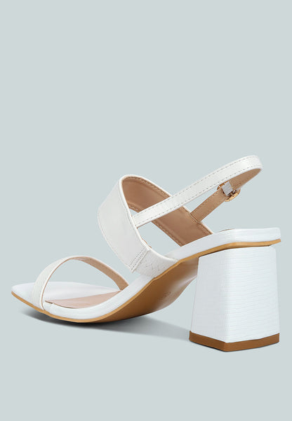 Square Block Heel Sandals