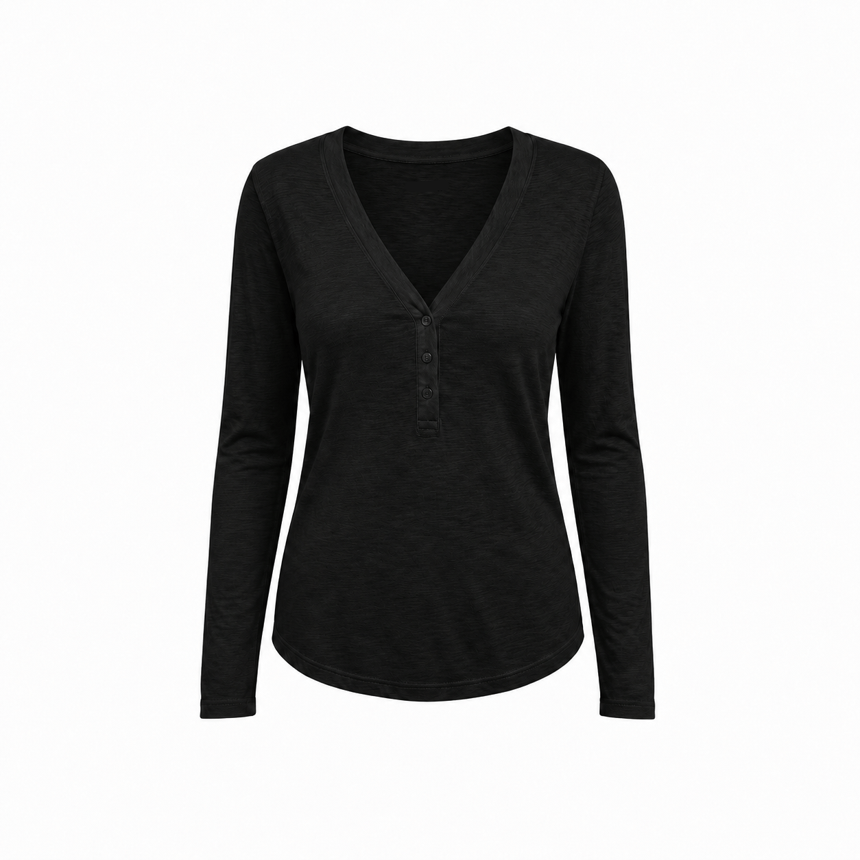 Organic Cotton Henley Long Sleeve