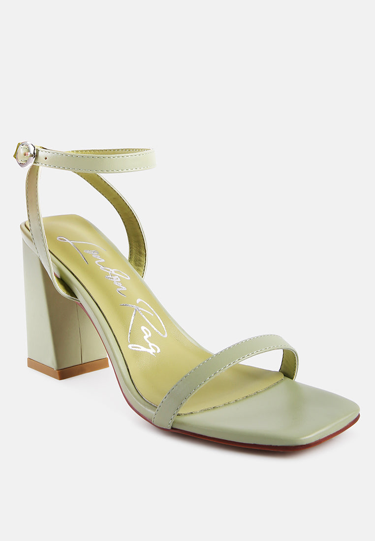 Wrap Ankle High Block Heels