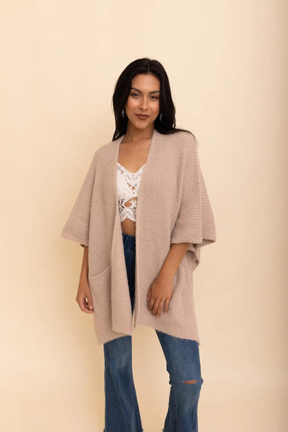 Super Soft Boucle Boxy Cardigan