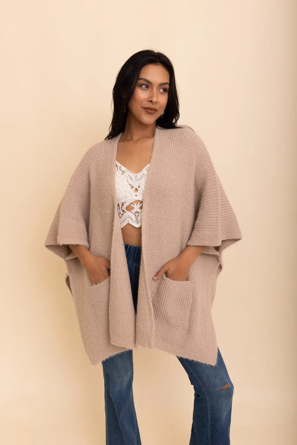 Super Soft Boucle Boxy Cardigan