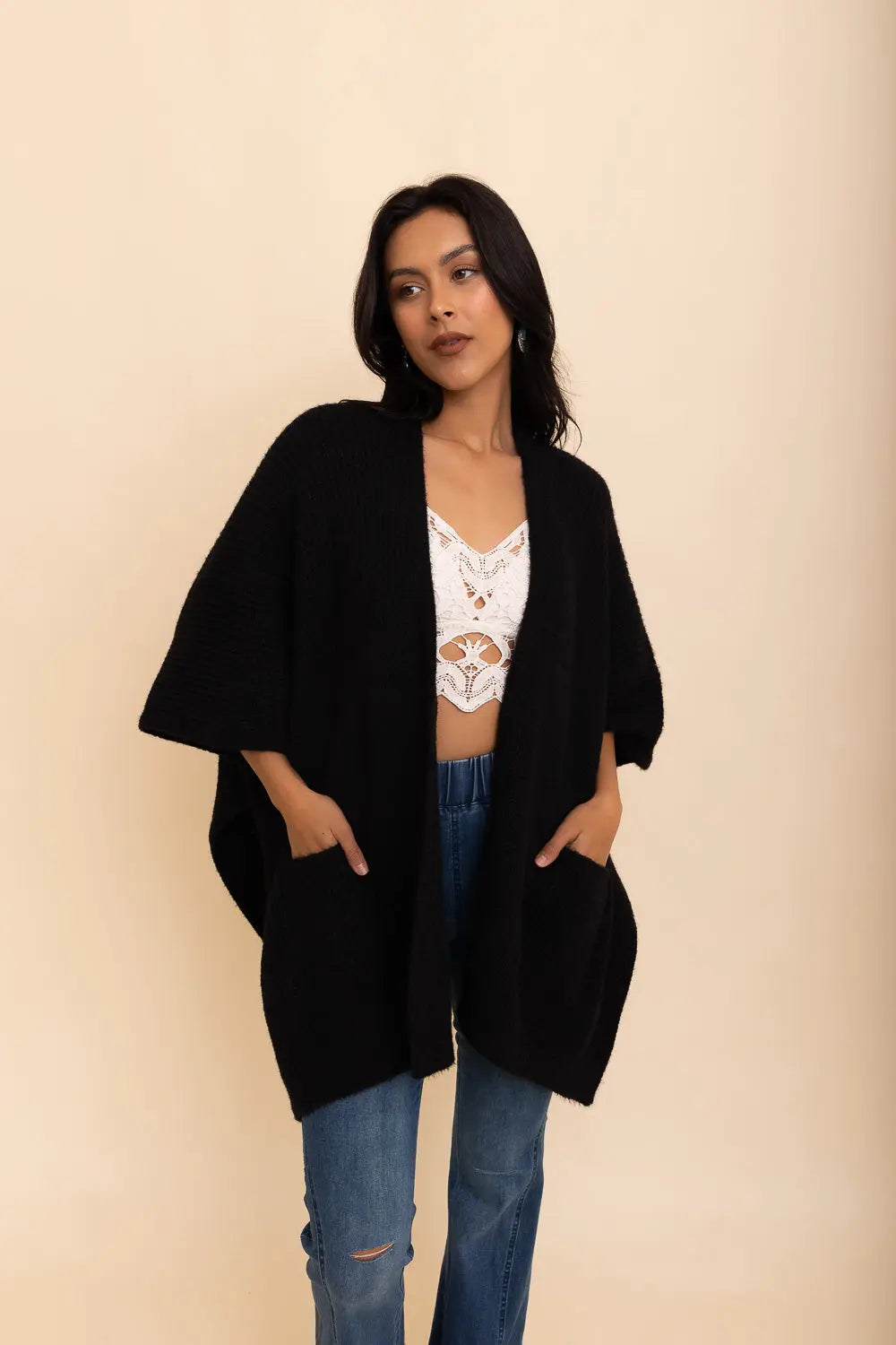 Super Soft Boucle Boxy Cardigan