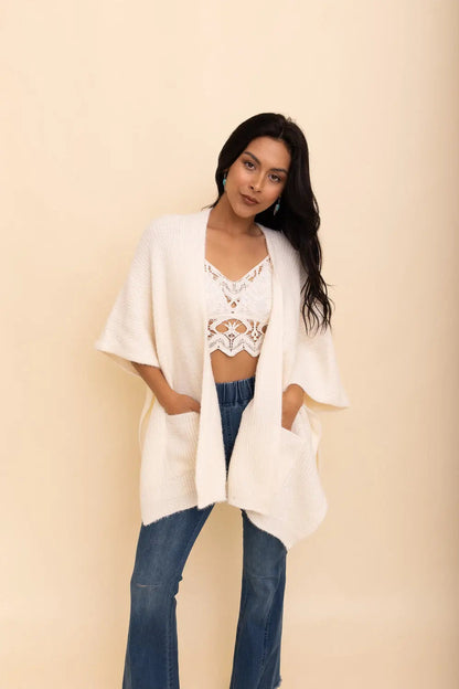 Super Soft Boucle Boxy Cardigan