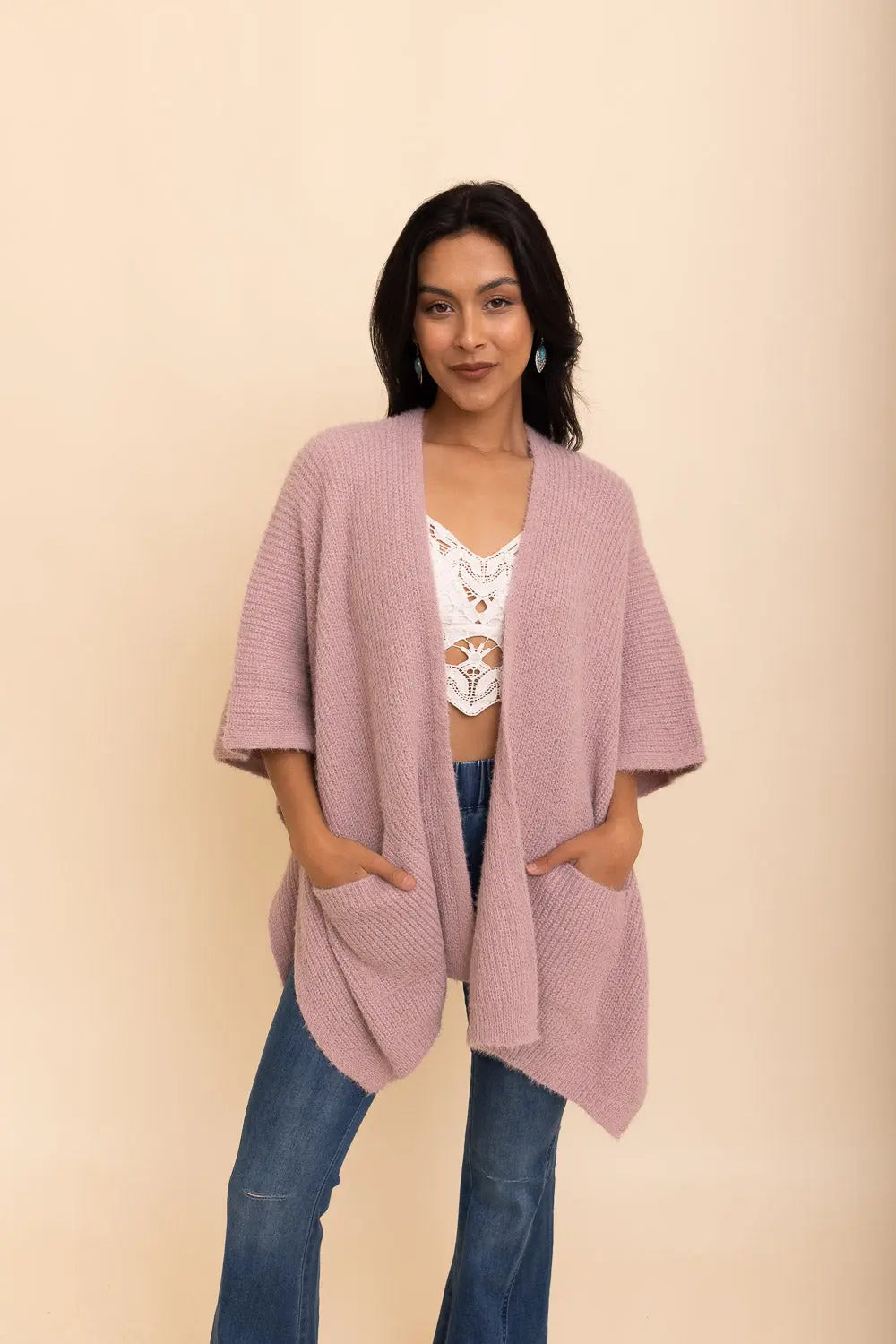 Super Soft Boucle Boxy Cardigan
