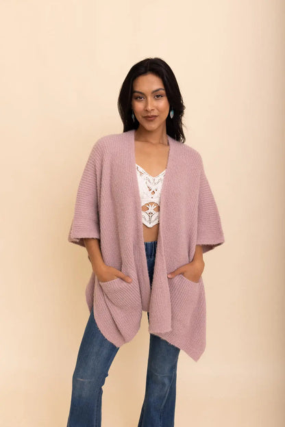 Super Soft Boucle Boxy Cardigan