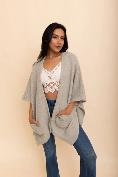 Super Soft Boucle Boxy Cardigan