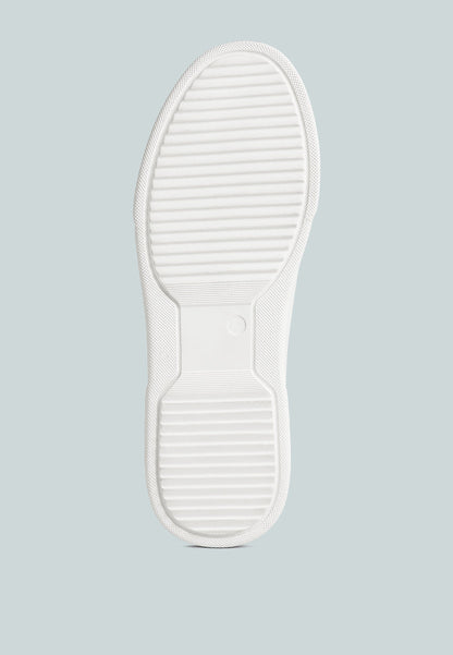 Lace Up Leather Sneakers
