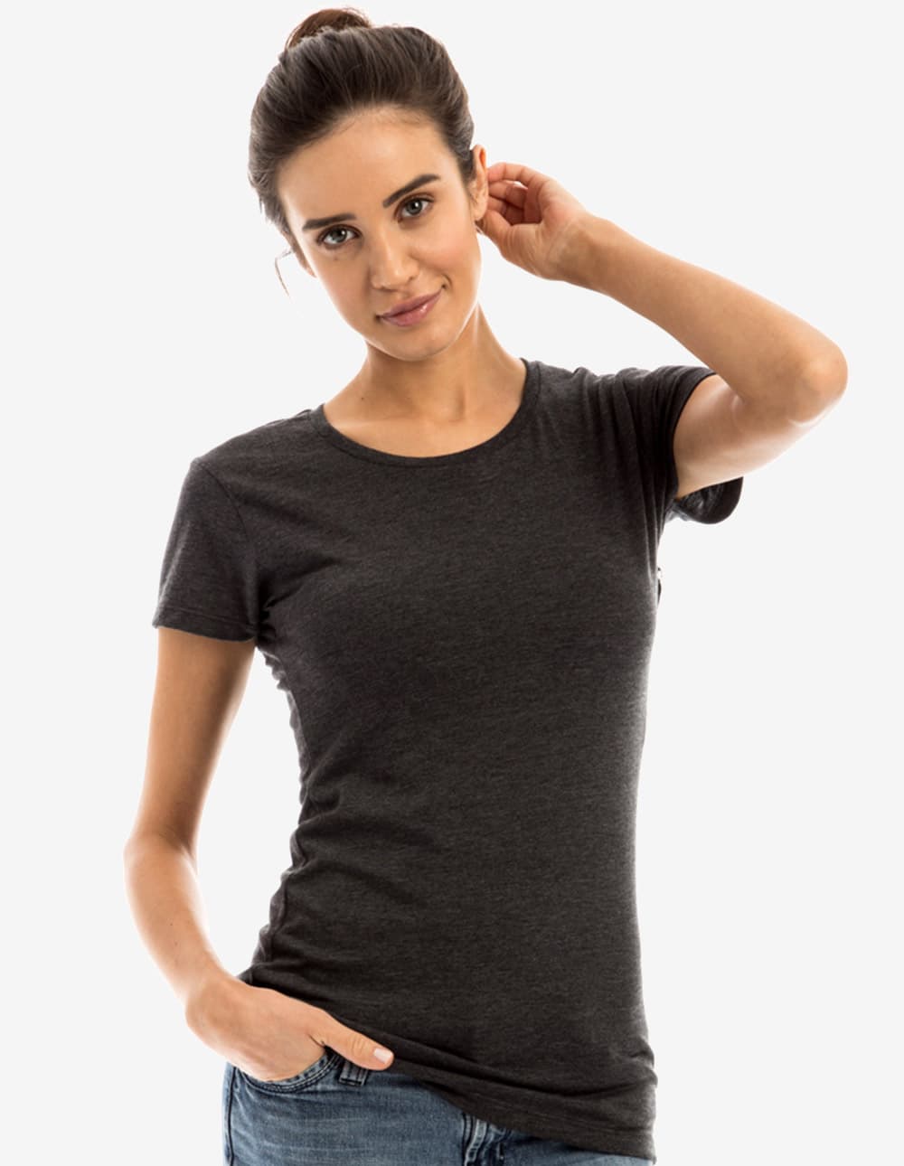 Basic Solid Crew Neck Tee