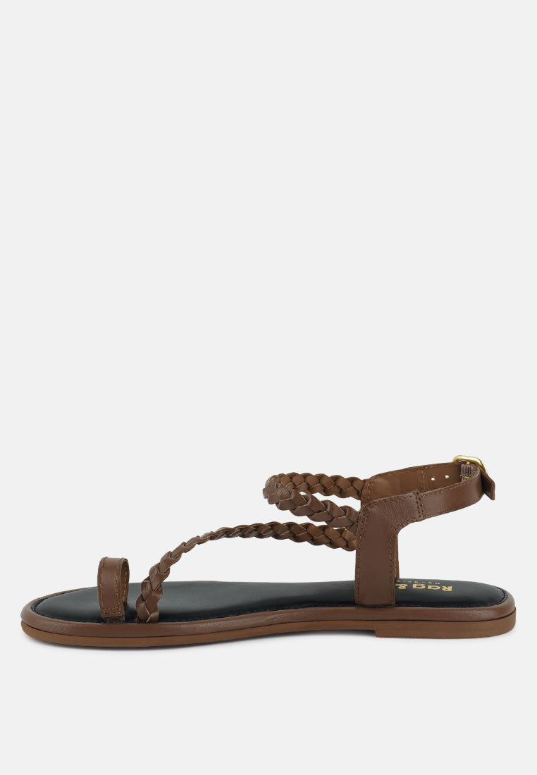 Braided Flat Sandals