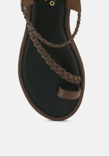 Braided Flat Sandals