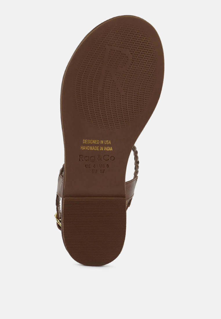 Braided Flat Sandals