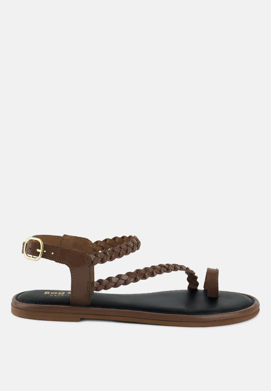 Braided Flat Sandals